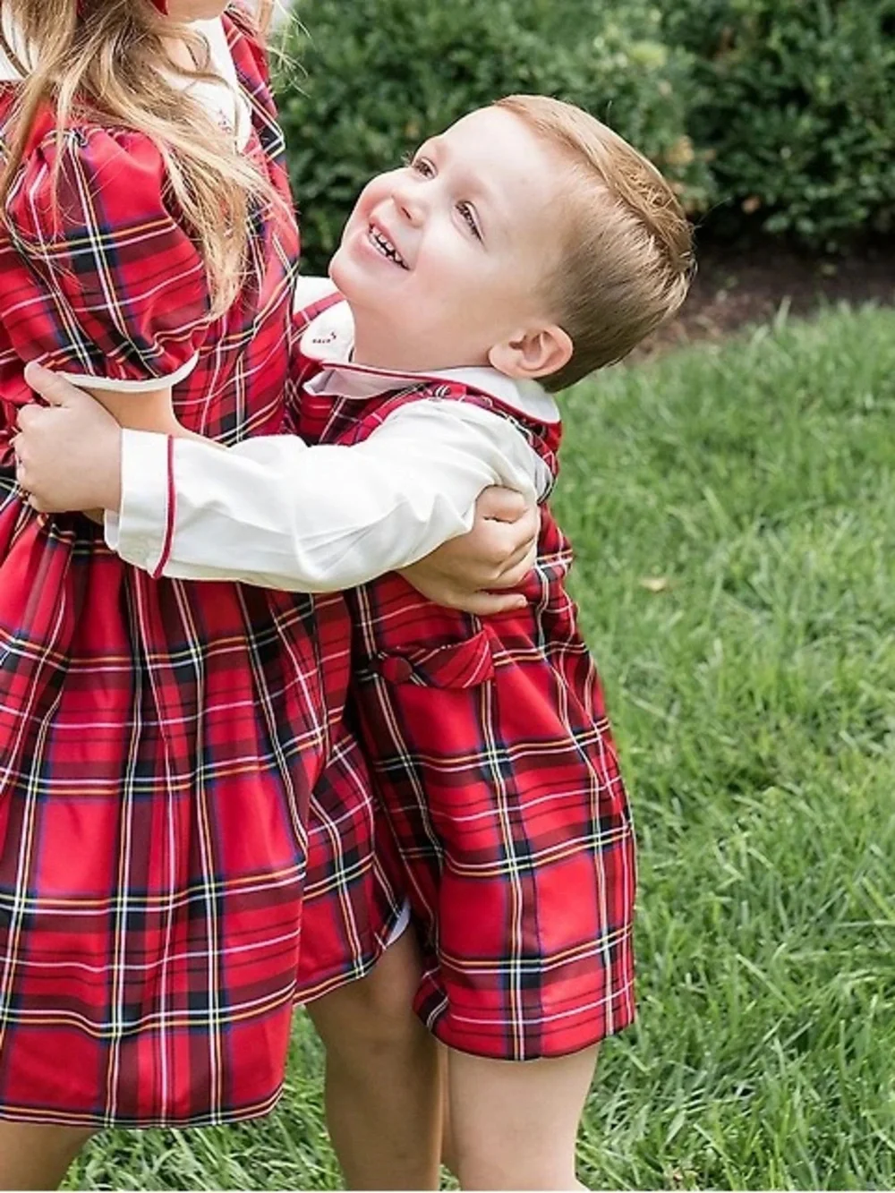 NWT Edgehill Collection x The Broke Brooke Oliver Tartan Plaid Jon Jon Romper